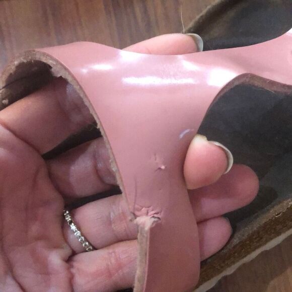 Birkenstock pink Gizeh Sandals, size 8 AS IS - Picture 3 of 7